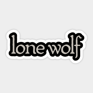 Lone Wolf Sticker